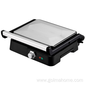 4 slice electric contact grill panini maker 180 degree open press grill contact grill with oil tray